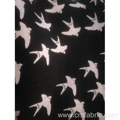 100% 30s Rayon twill discharge printed fabric